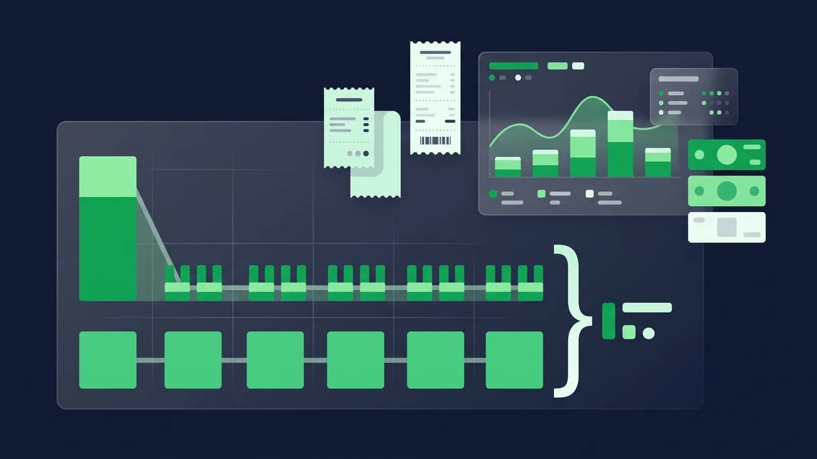 Illustration comparing a one-time licence plus maintenance against an even subscription over five years.